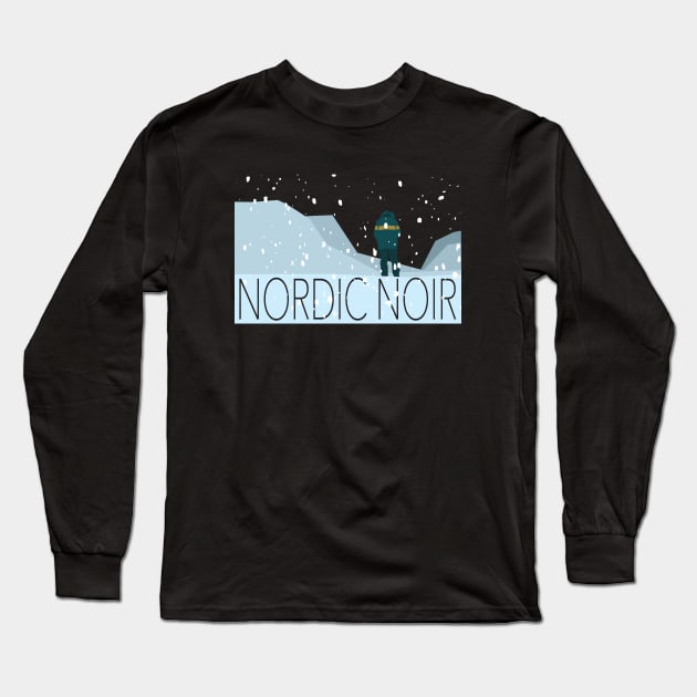 Nordic Noir Scandinavian Murder Mystery Long Sleeve T-Shirt by Huhnerdieb Apparel